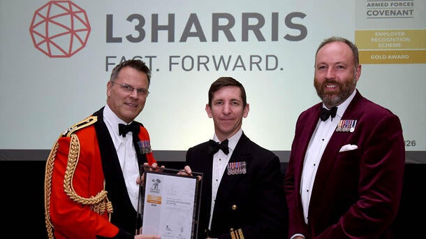 L3Harris has achieved Gold status under UK Ministry of Defence's Employer Recognition Scheme