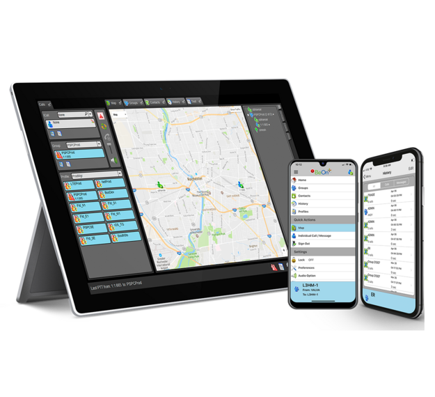 BeOn® Secure PTT Mobile Application