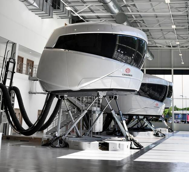 simulator hall at the London Training Center