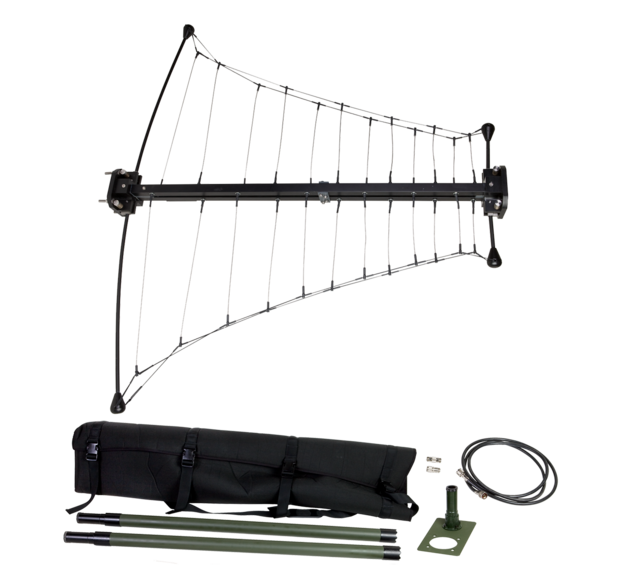 RF-3192C-AT422 Rapid Deployable UHF Log Periodic Antenna Set