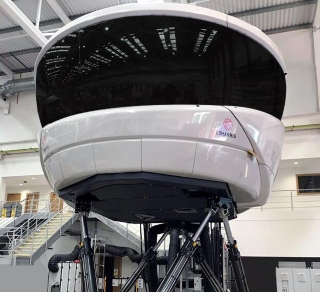 Full Flight Simulator with E2M Motion System