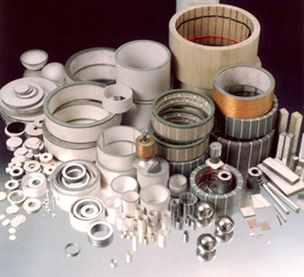 Piezoelectric Shapes, Cylinders and Hemispheres