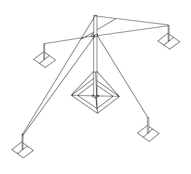 RF-1950-AT001 1-KW Inverted Vee Dipole Antenna