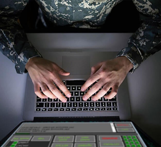 soldier using Link 16 Software Tools