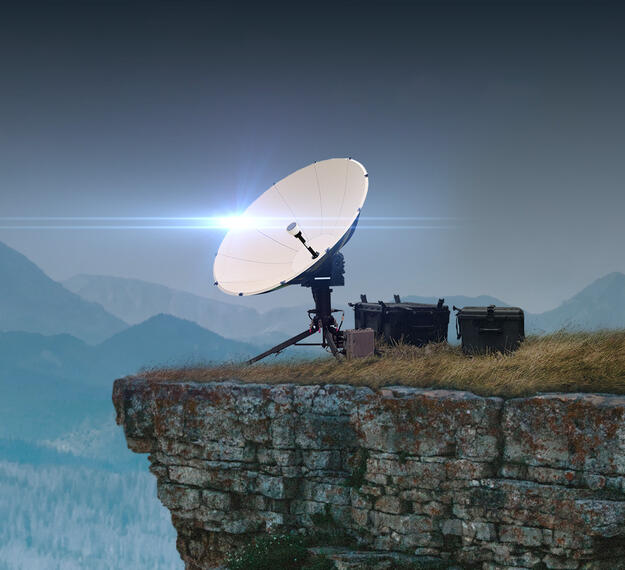 Hawkeye system shines atop of cliff