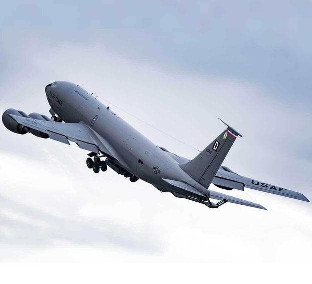 KC-135 in air