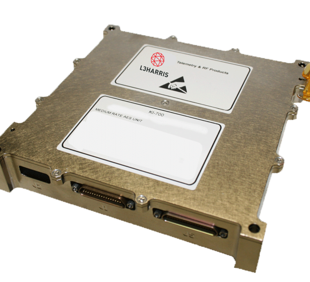 KI-700 encryption and decryption unit for satellite command, telemetry, crosslink and comms