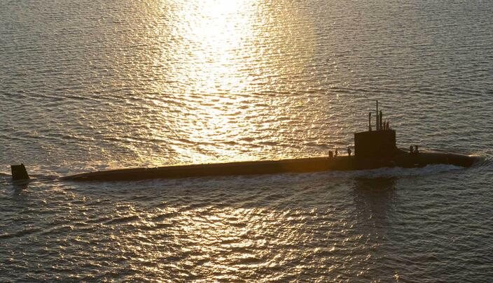 submarine at sea