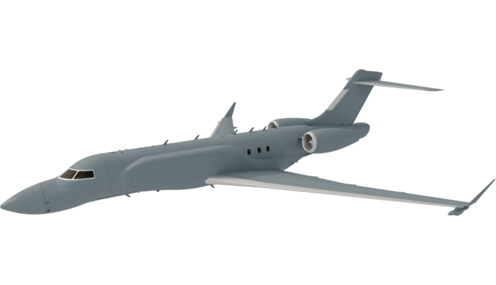 L3Harris' concept graphic of an AERIS X Bombardier Global 6500 Variant