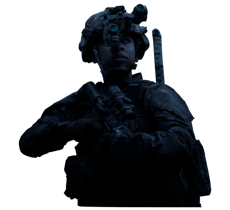 Soldier wearing ENVG-B