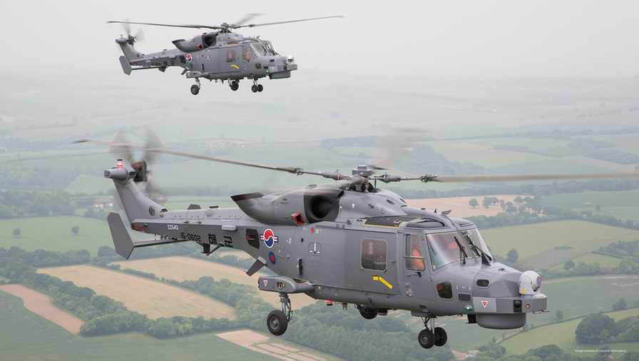 WESCAM MX-15D on Korean Navy Leonardo Helicopters AW159 side view