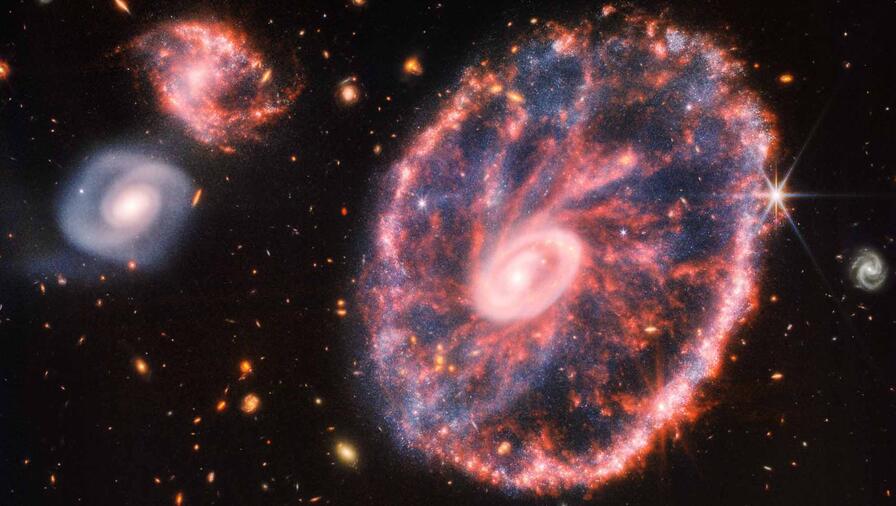 Cartwheel Galaxy from the James Webb Space Telescope