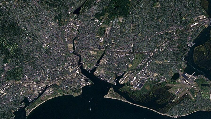 Low resolution satellite imagery map - TerraColor NextGen