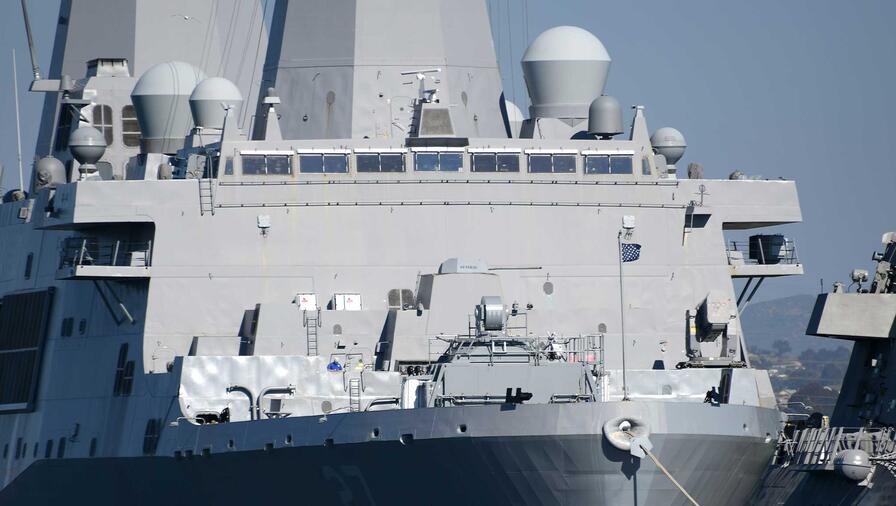 L3Harris system integrated onto a ship platform.