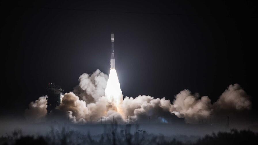 A United Launch Alliance (ULA) Delta IV Heavy rocket stands ready to launch the Defense Support Program-23 (DSP-23) spacecraft for the U.S. Air Force at Space Launch Complex-37 at Cape Canaveral Air Force Station, Florida. Photo credit: United Launch Alliance
