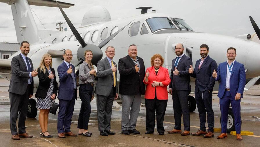 Ceremony of L3Harris delivering three King Air 350ER aircraft to the Canadian Armed Forces (CAF)