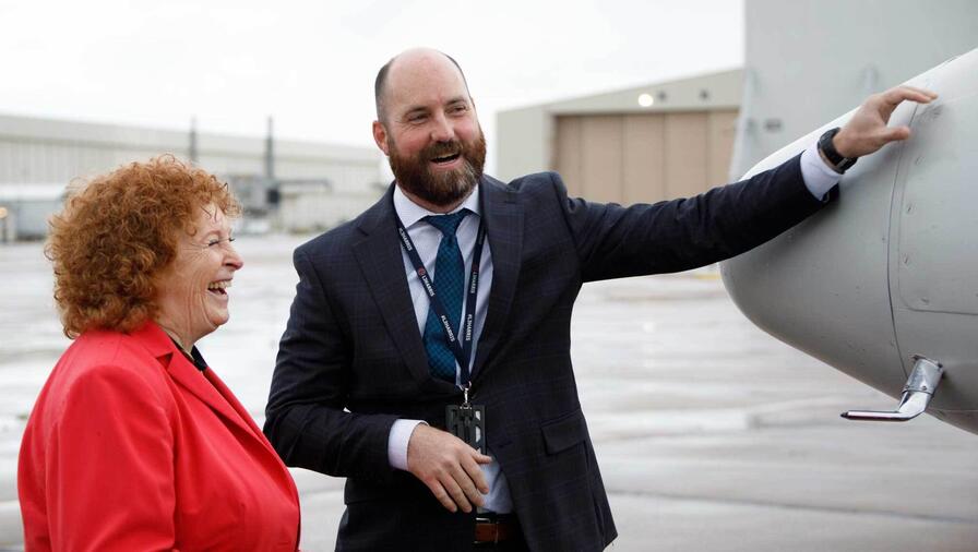 Ceremony of L3Harris delivering three King Air 350ER aircraft to the Canadian Armed Forces (CAF)