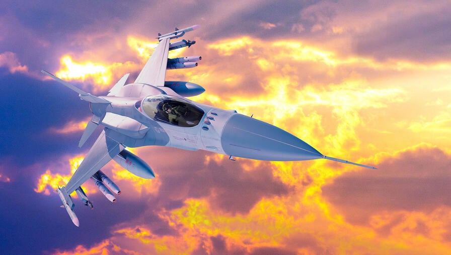 L3Harris Viper Shield Flight in sunlit clouds rendering