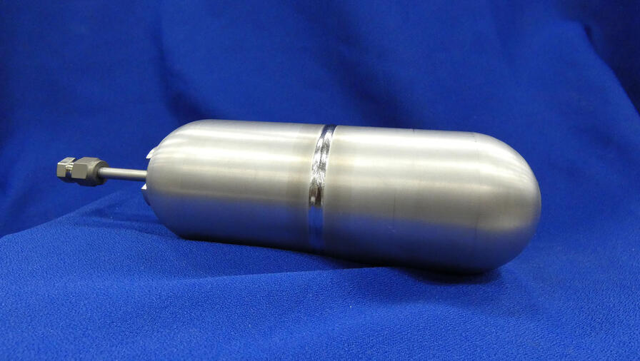 ARDE 28 Cu. In Titanium All Metal He Tank