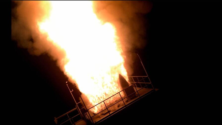 A Standard Missile-3 Block IIA is fired from a Vertical Launching System on Andersen Air Force Base, Guam as part of Flight Experiment Mission-02. (Credit: MDA)