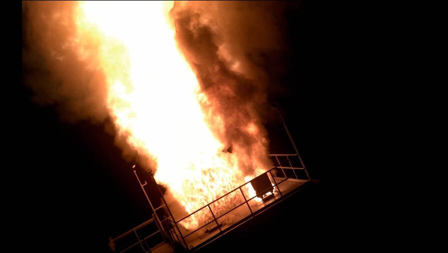 A Standard Missile-3 Block IIA is fired from a Vertical Launching System on Andersen Air Force Base, Guam as part of Flight Experiment Mission-02. (Credit: MDA)