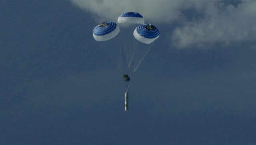 A Medium Range Ballistic Missile with a Hypersonic Target Vehicle (HTV) - 1 front end is air launched from a C-17 aircraft off the coast of the Pacific Missile Range Facility, Hawaii, during Flight Test Other-40, or FTX-40. Photo Credit: MDA.