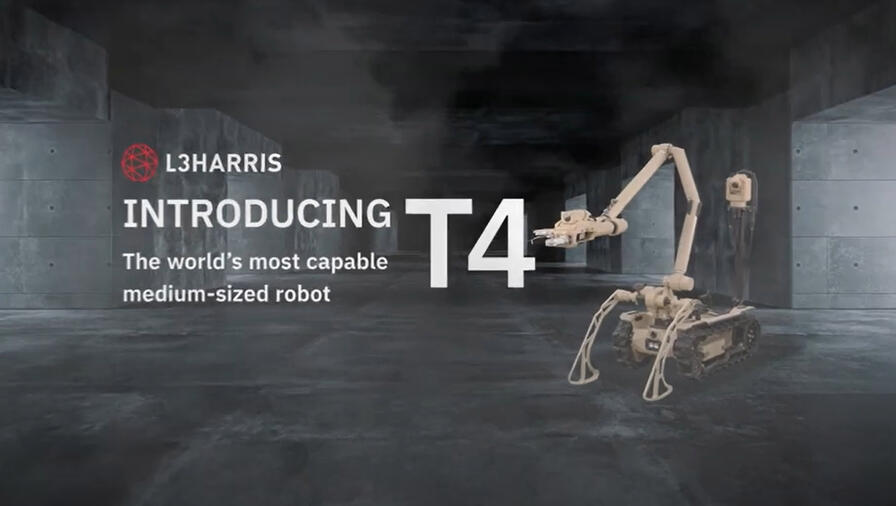 Text with t4 robot reads introducing the world's most capable medium-sized robot