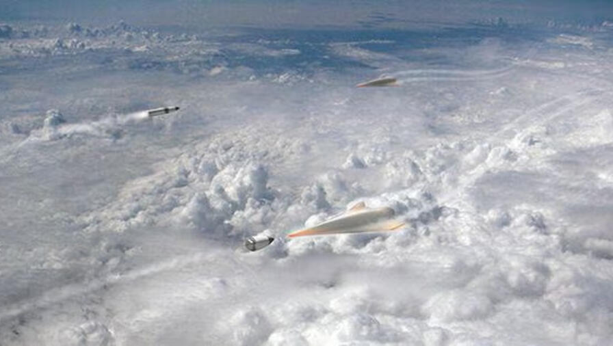 Glide Breaker hypersonic missiles fly above clouds