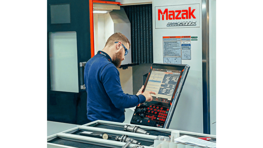 An L3Harris teammate manufactures safety-critical parts at the Brighton, U.K., facility.