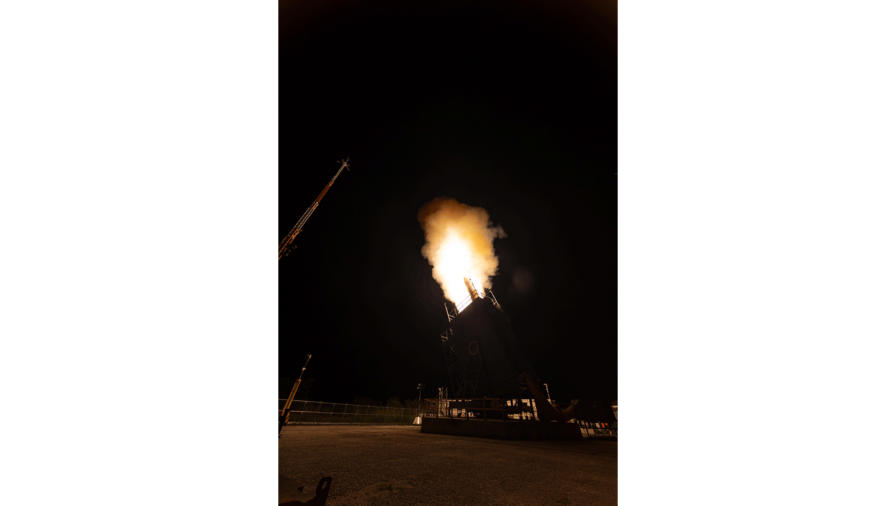 A Standard Missile-3 Block IIA is fired from a Vertical Launching System on Andersen Air Force Base, Guam as part of Flight Experiment Mission-02. (Credit: MDA)