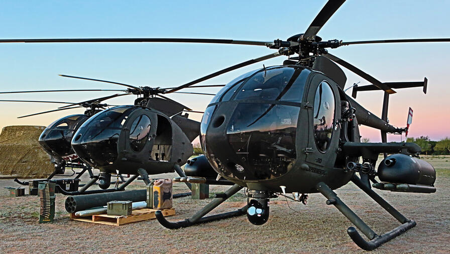 WESCAM MX-10D on MD500-540 on tarmac