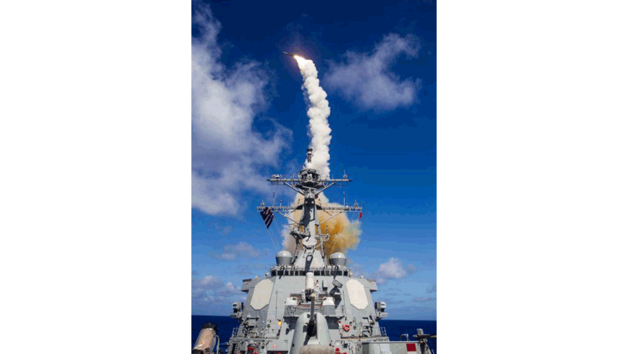 Aug. 1, 2015-As part of a joint Missile Defense Agency/US Navy missile defense test, the USS John Paul Jones detected, tracked, and successfully engaged the target using an SM-6 Dual I missile. Credit: MDA