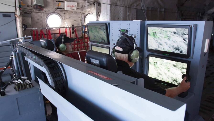 L3Harris MatriX Console in Operation with cargo door open