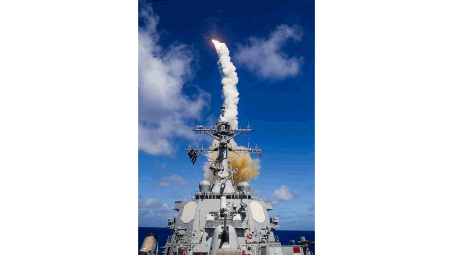 Aug. 1, 2015-As part of a joint Missile Defense Agency/US Navy missile defense test, the USS John Paul Jones detected, tracked, and successfully engaged the target using an SM-6 Dual I missile. Credit: MDA