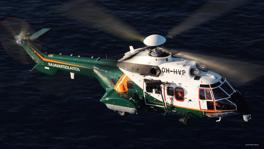 WESCAM MX-15 on Airbus H215 over water