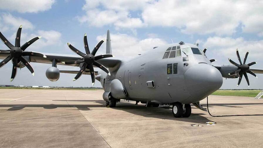 C-130 on tarmac