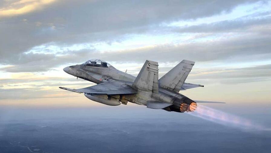 F/A-18 in air