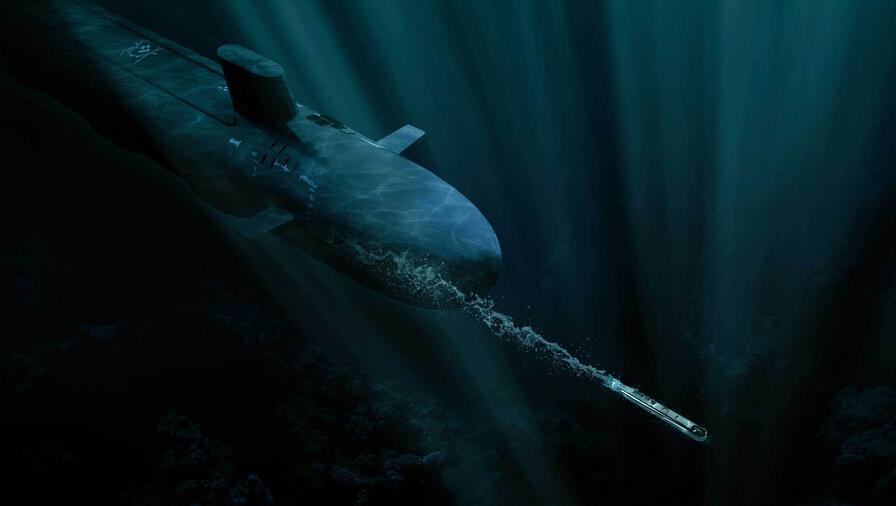 Submarine launching Iver rendering