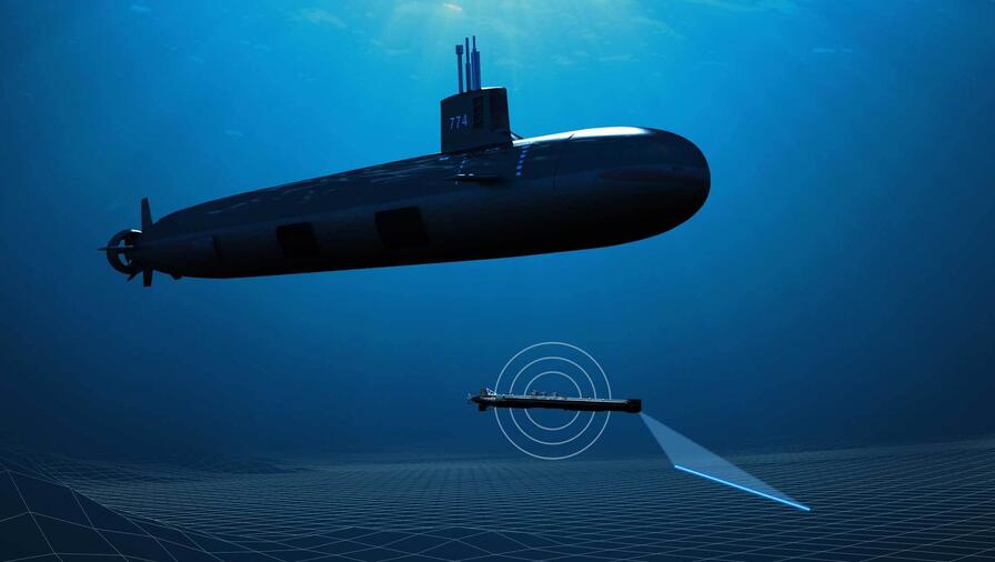 Iver with submarine rendering