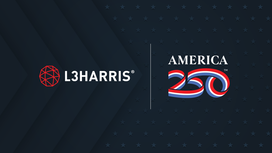 Logos of L3Harris and America250