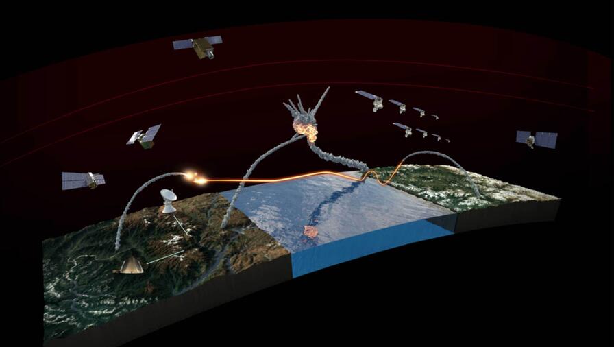 Missile Warning and Defense rendering graphic