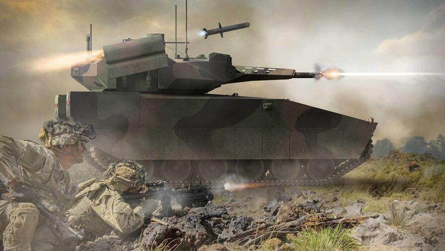 Rheinmetall XM30 | DISTRIBUTION STATEMENT A. Approved for public release (OPSEC-2026-225); distribution is unlimited